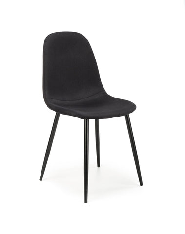 Linen Dining Chair - Black