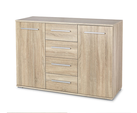 Chest - 2 Doors, 4 Drawers(Oak)