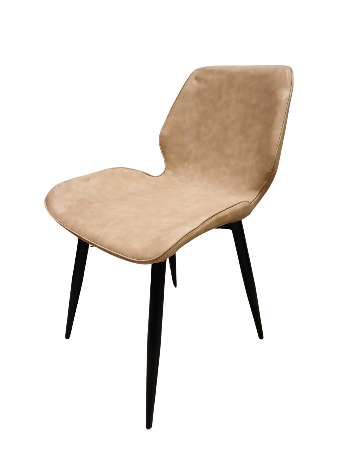 PU Leather Dining Chair (Plain) - Cream