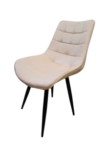 Velvet Dining Chair - Cream