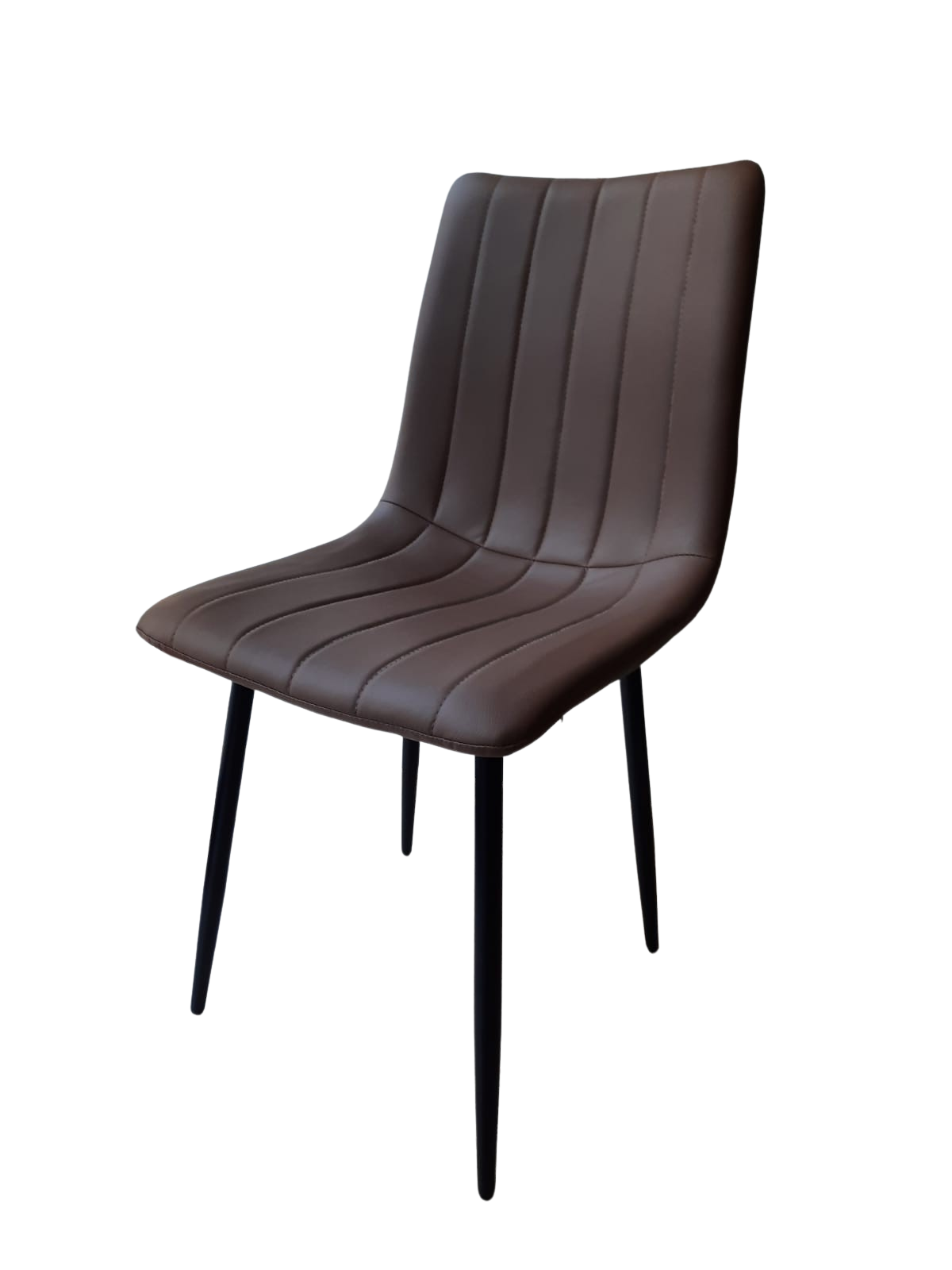 PU Leather Dining Chair - Brown