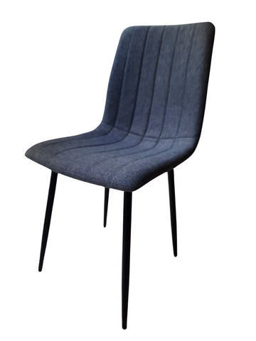 Linen Dining Chair - Dark Grey