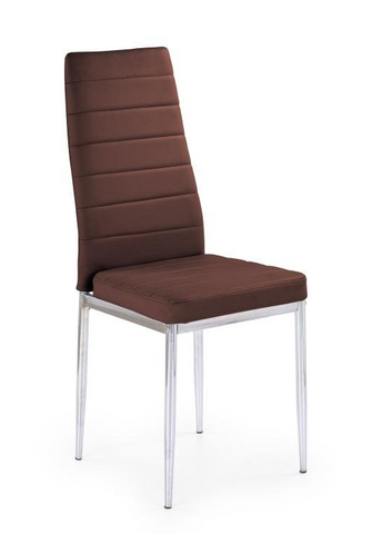 PU Leather Dining Chair (Long Back) - Brown