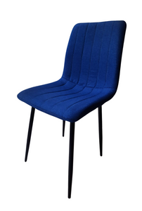 Linen Dining Chair - Blue